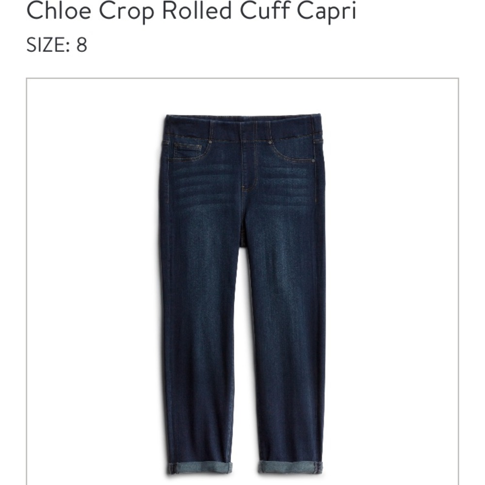 Roll cuff Capri jeans